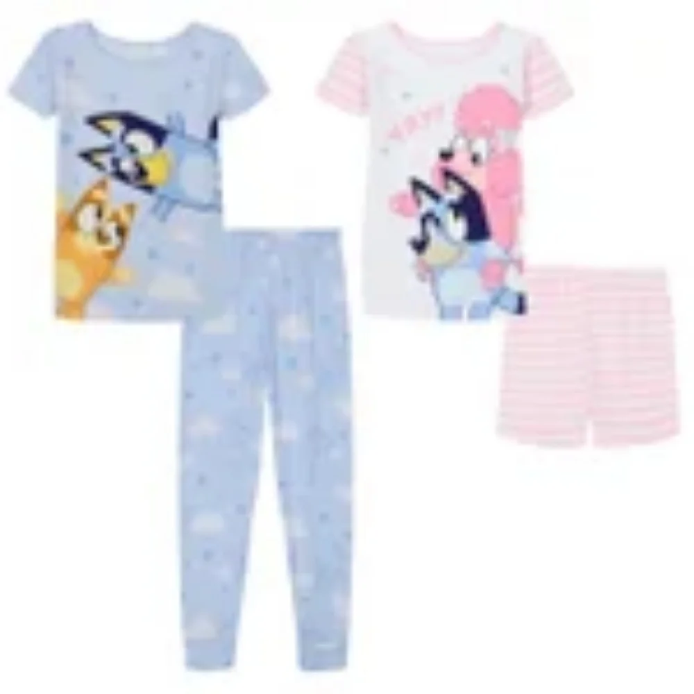 Bluey Kids' 4-piece Pajama Set